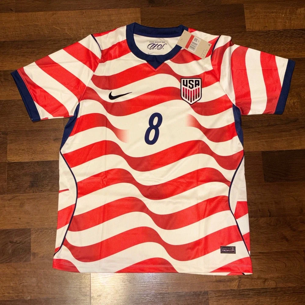 Nike USMNT Weston McKennie 8 USA Home Soccer Jersey Men 2XL New FJ4274 World Cup